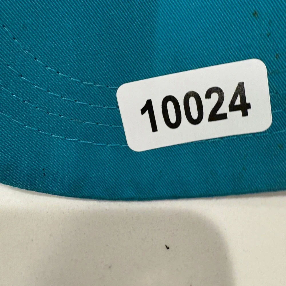 Looney Tunes Marvin the Martian Hat Men Black Teal Vintage 90s Scrunched Back